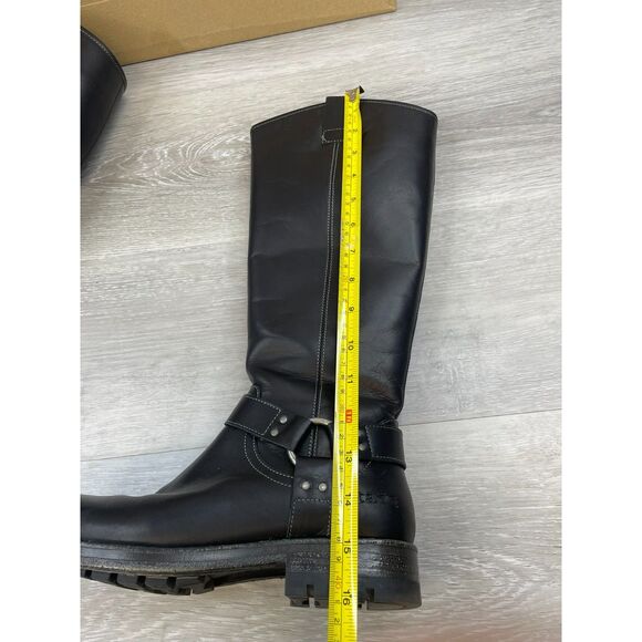 Taos Runaway Women's 6.5 Black Riding Leather Boot Equestrian Knee High Western - Picture 12 of 15